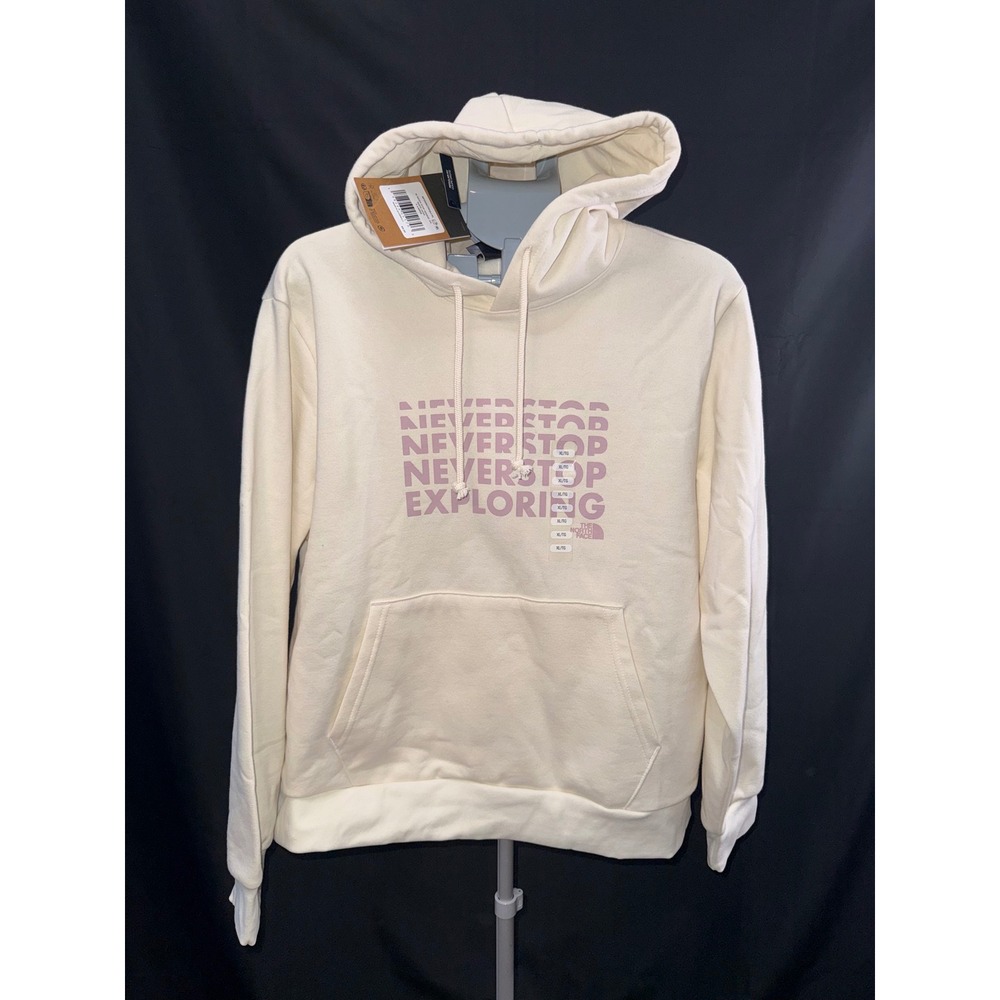 The North Face Women Never Stop Hoodie White Dune XL NF0A8GTWQLI-XL